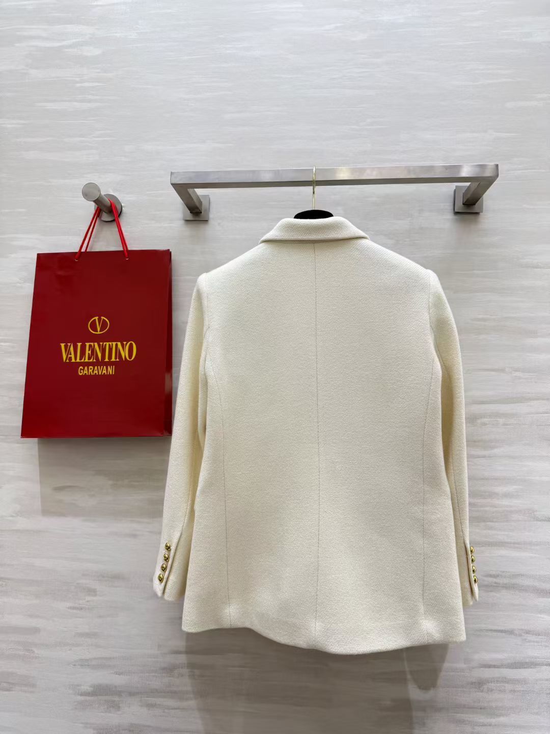 #Valentin♡新款 绵羊毛西装外套 高品质定制 现货首发size：S/M/L/XL（M码肩宽：40，胸围：100，