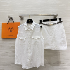 Herme♡²⁶亚麻无袖套装|松弛感天花板 甄选天然水洗亚麻面料 自带肌理褶皱 经典翻领无袖衬衫 双工装口袋设计 简约利 Herme♡²⁶亚麻无袖套装|松弛感天花板 甄选天然水洗亚麻面料 自带肌理褶皱 经典翻领无袖衬衫 双工装口袋设计 简约利