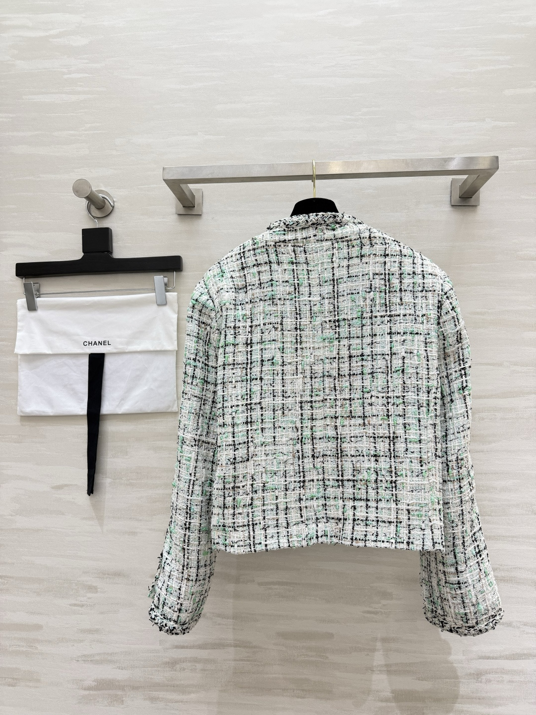 Chane♡²⁶薄荷绿金扣粗花呢外套 现货首发size：S/M/L（s码肩宽：40，胸围：100，衣长：49）