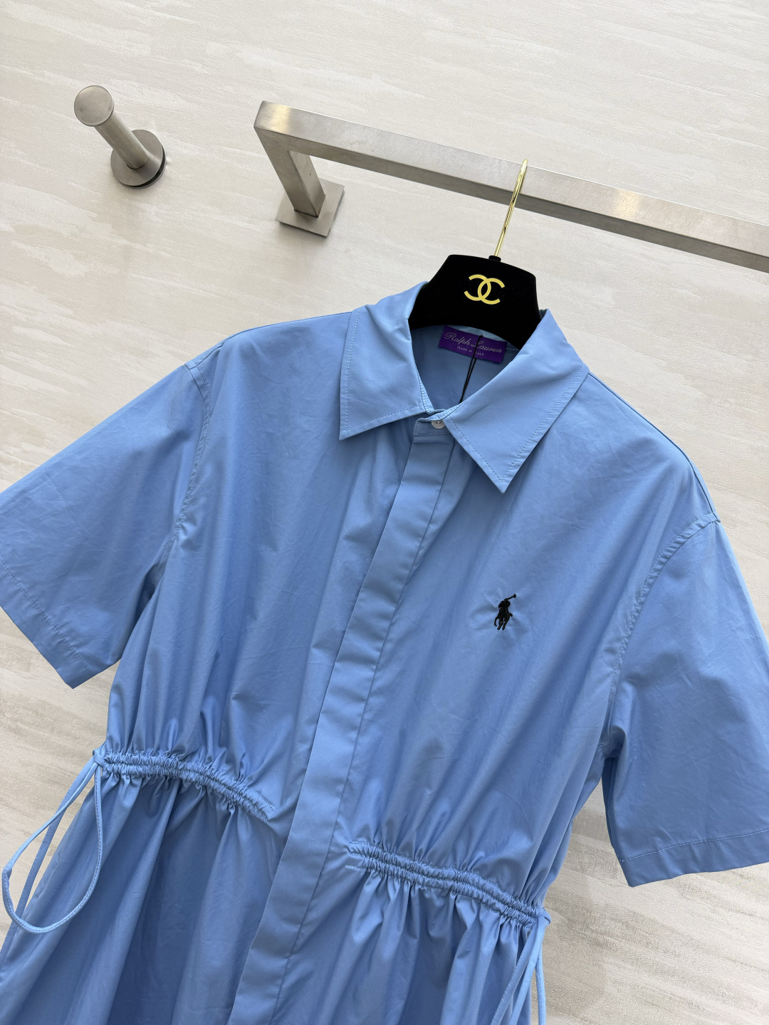 Polo RalphLauren²⁶紫标系列休闲风衬衫连衣裙🤍💙两色上新｜白/浅蓝 清爽松弛感 经典翻领短袖衬衫版型 胸
