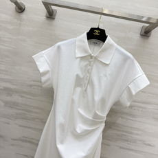 Celin♡²⁶Polo领连衣裙|黑白两色 经典Polo翻领设计 简约学院气质 胸前精致凯旋门小刺绣 低调标识不张扬 侧 Celin♡²⁶Polo领连衣裙|黑白两色 经典Polo翻领设计 简约学院气质 胸前精致凯旋门小刺绣 低调标识不张扬 侧