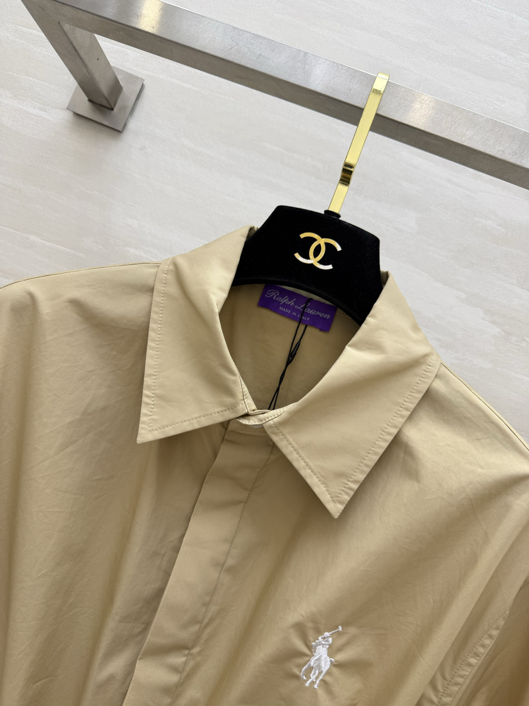 Ralph Laure♡²⁶早秋宝藏衬衫裙｜两色现货 经典小马刺绣｜腰部抽绳收腰 版型宽松藏肉 对各种身形友好 白色清爽