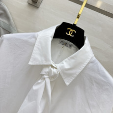 Brunello Cucinell♡²⁶领结款宽松白衬衫 领结可拆卸|一衣两穿 利落宽松版型 藏肉显瘦 棉质肌理面料质感 Brunello Cucinell♡²⁶领结款宽松白衬衫 领结可拆卸|一衣两穿 利落宽松版型 藏肉显瘦 棉质肌理面料质感