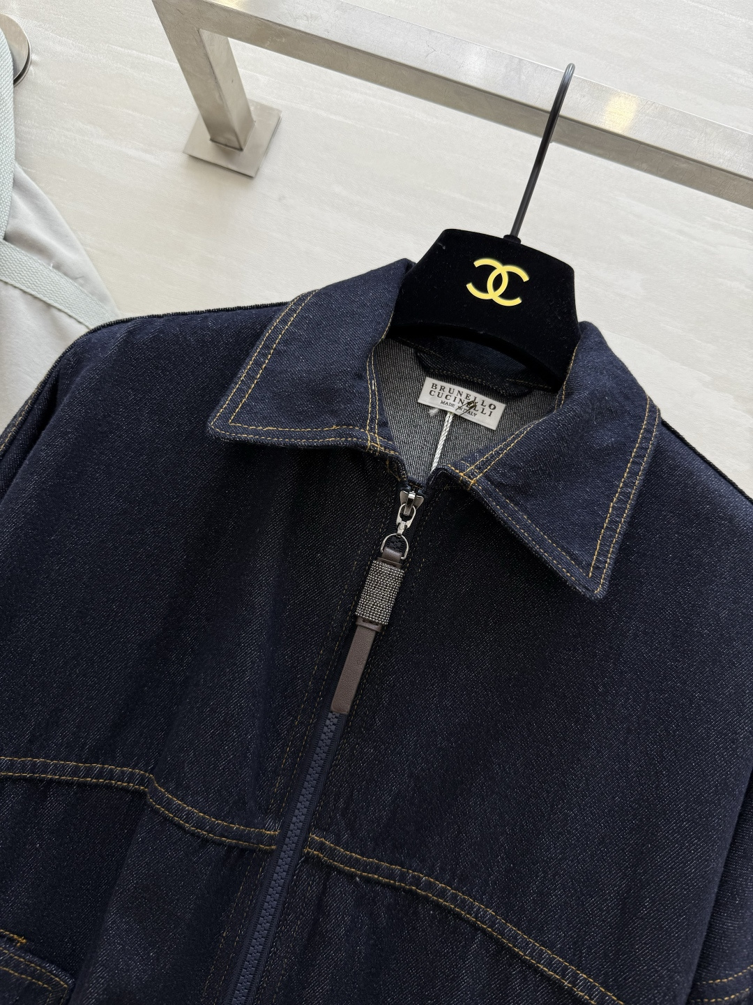 #Brunello Cucinell♡新款 牛仔夹克外套 高品质 现货来size：S/M/L（s码胸围：134，衣长：5