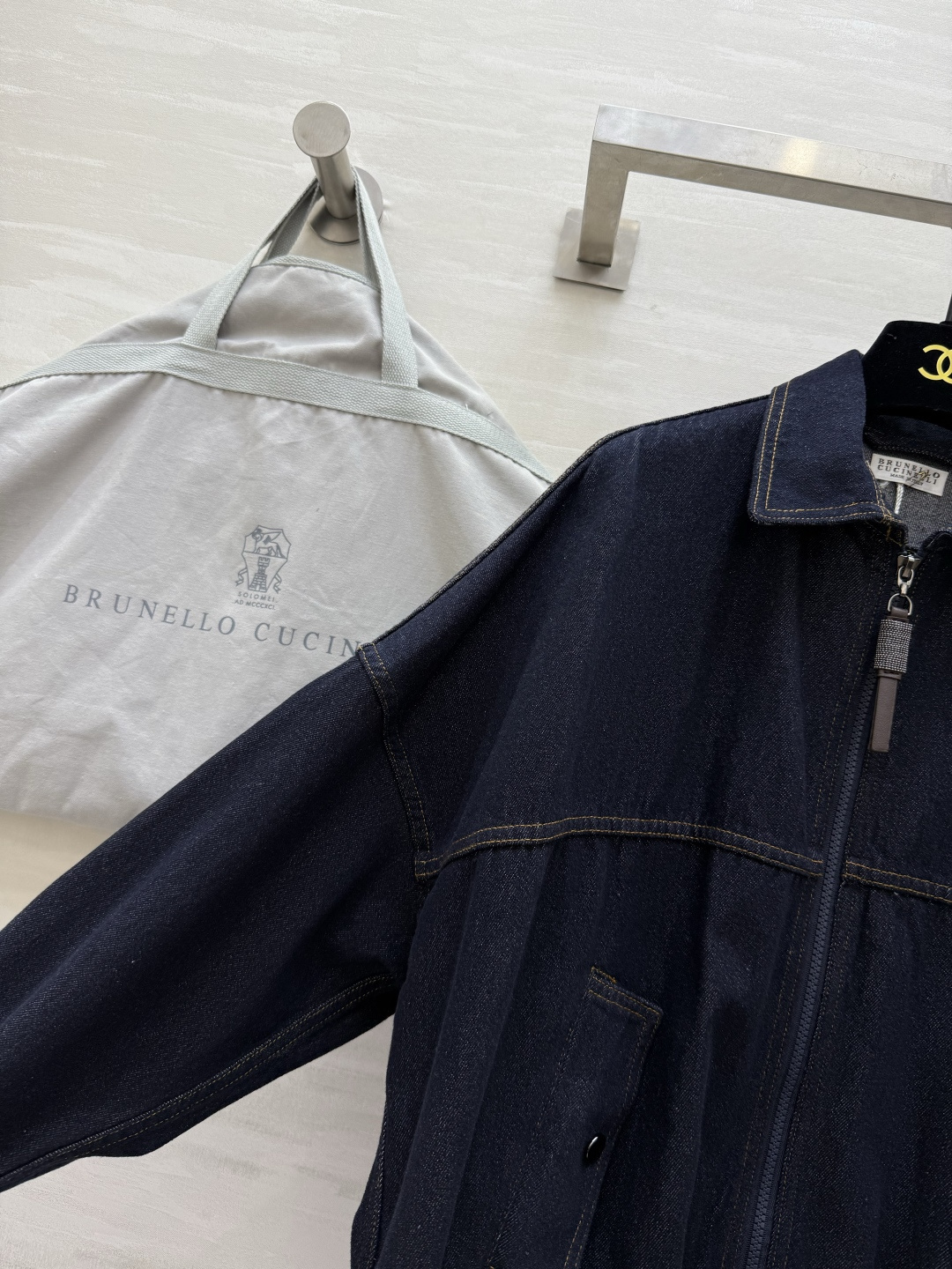 #Brunello Cucinell♡新款 牛仔夹克外套 高品质 现货来size：S/M/L（s码胸围：134，衣长：5