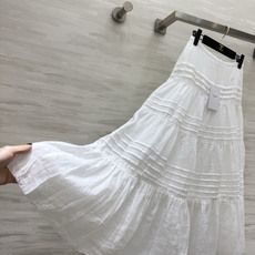 Celin♡²⁶白色分层亚麻半裙|温柔氛围感单品 通透亚麻面料 轻盈透气 自带柔和肌理感 多层风琴压褶拼接 蛋糕式分层裙 Celin♡²⁶白色分层亚麻半裙|温柔氛围感单品 通透亚麻面料 轻盈透气 自带柔和肌理感 多层风琴压褶拼接 蛋糕式分层裙