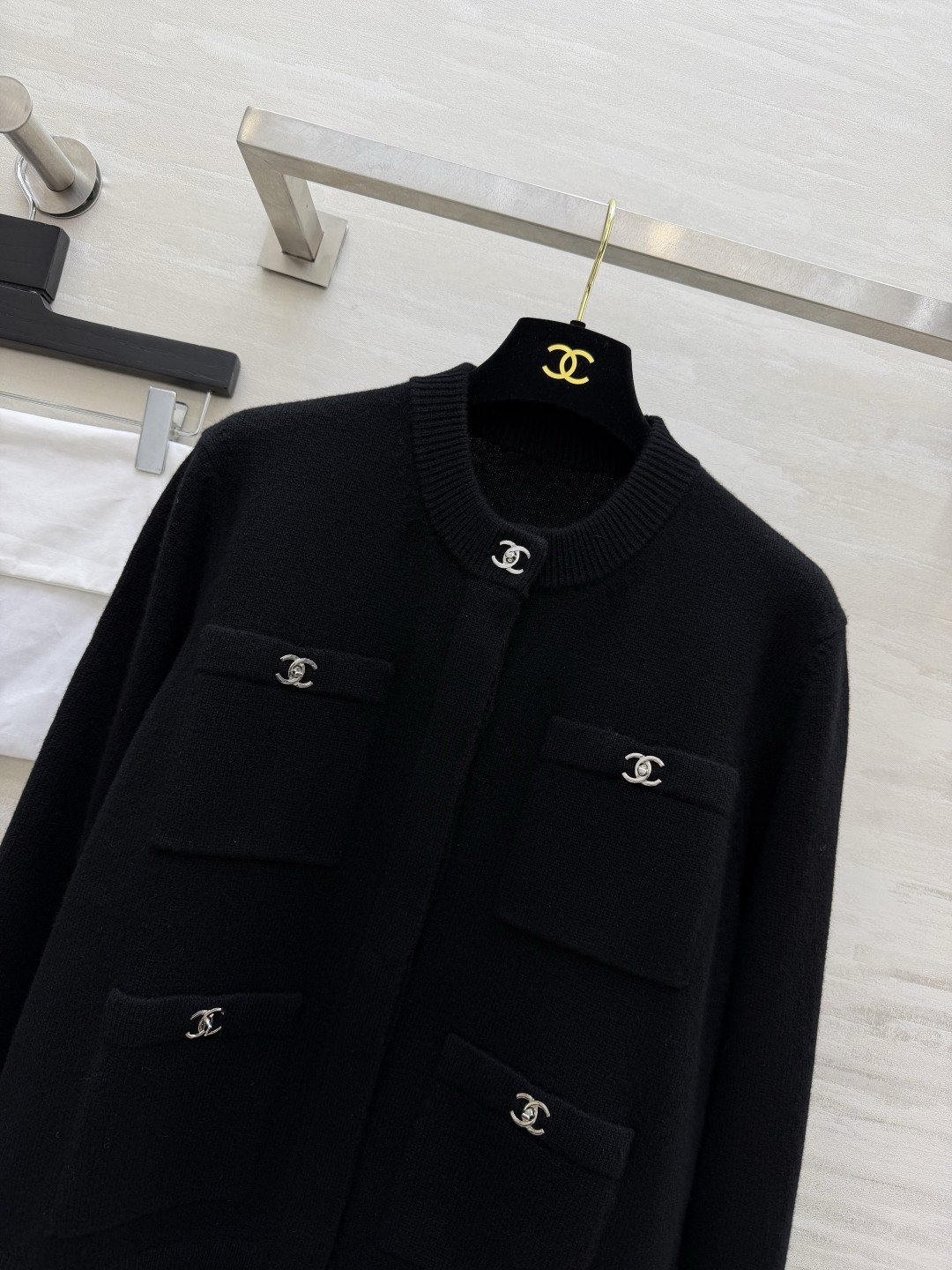 Chane♡²⁶B 书包扣四口袋长袖开衫 原版开发 高品质定制 现货来size：36/38/40（）