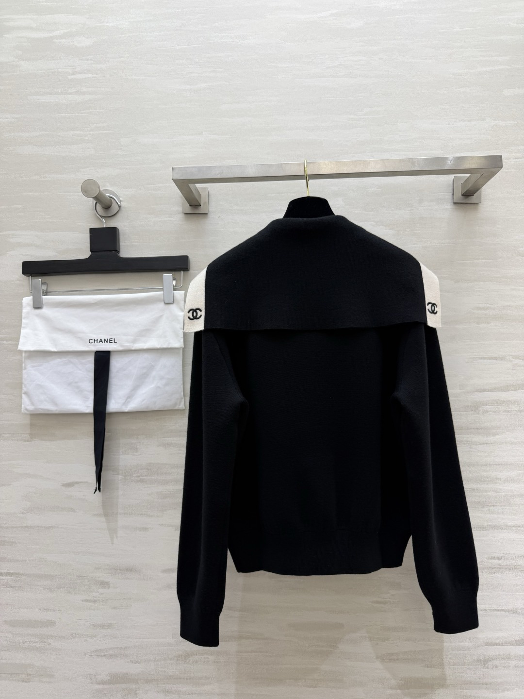Chane♡²⁶B海军领金扣开衫 原版开发 高品质定制 现货首发size：36/38/40（）