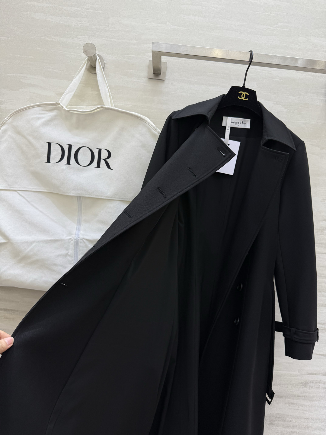 #DIO♡²⁶新款 双排扣长款风衣 高级大气 高品质定制 现货首发size：S/M/L/XL（s码肩宽：37，胸围：88