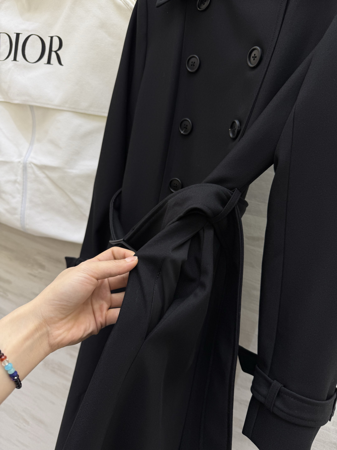 #DIO♡²⁶新款 双排扣长款风衣 高级大气 高品质定制 现货首发size：S/M/L/XL（s码肩宽：37，胸围：88