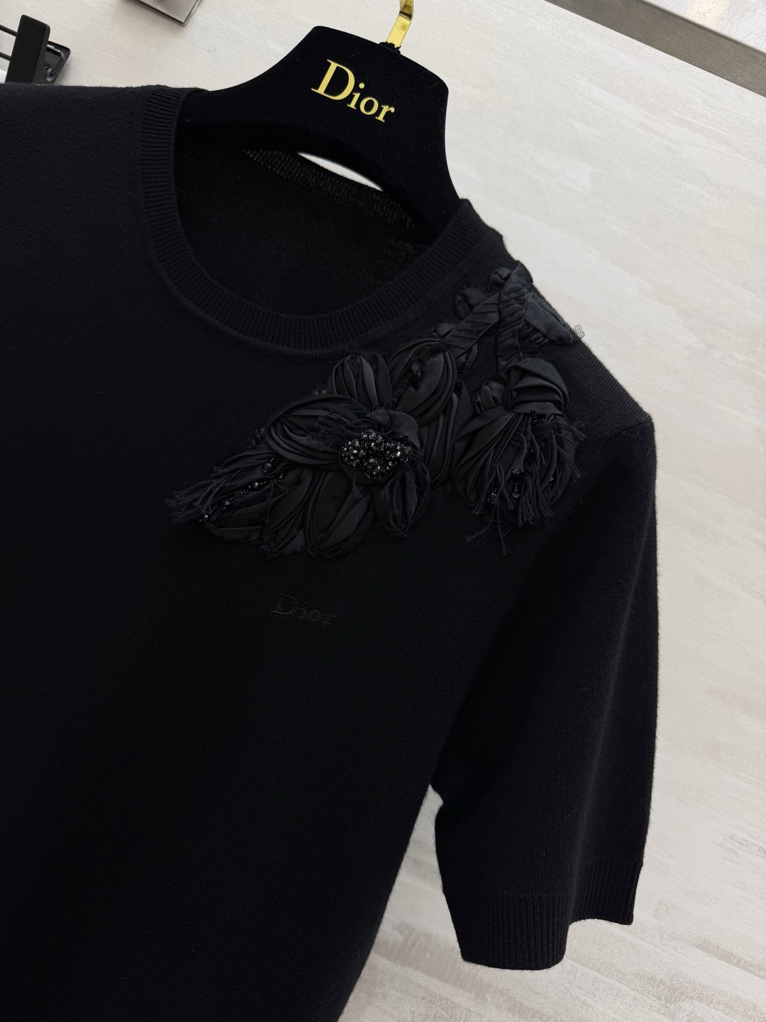 Dio♡²⁶FW 手工钉珠针织短袖 高品质定制 现货首发size：S/M/L（）