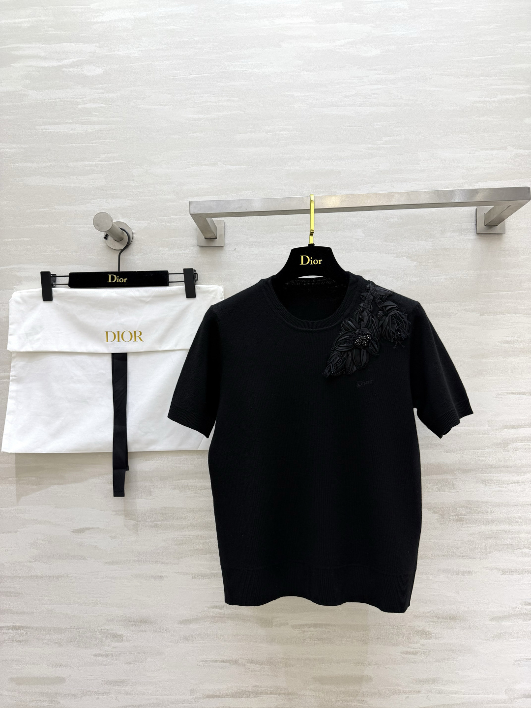 Dio♡²⁶FW 手工钉珠针织短袖 高品质定制 现货首发size：S/M/L（）