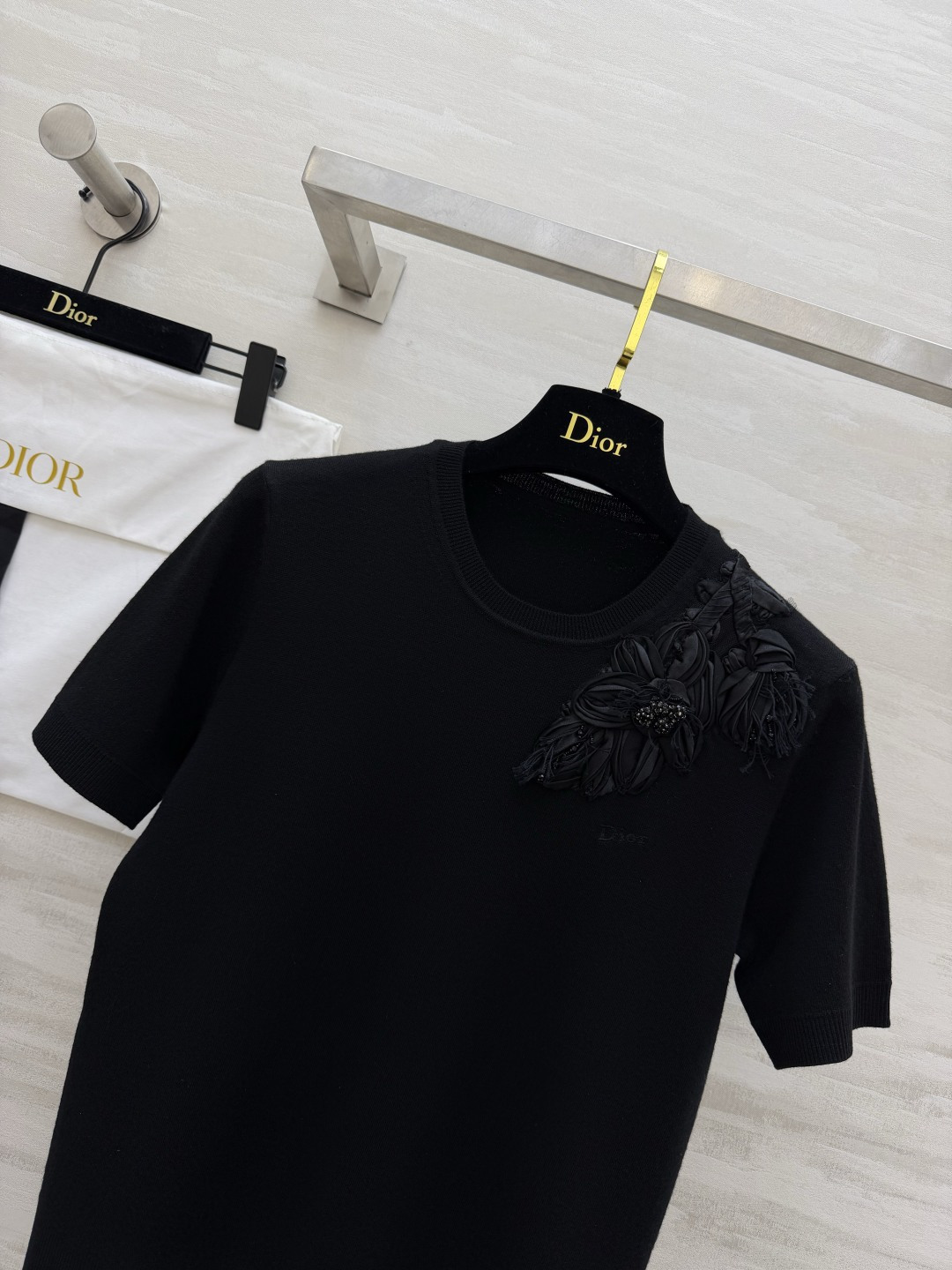 Dio♡²⁶FW 手工钉珠针织短袖 高品质定制 现货首发size：S/M/L（）