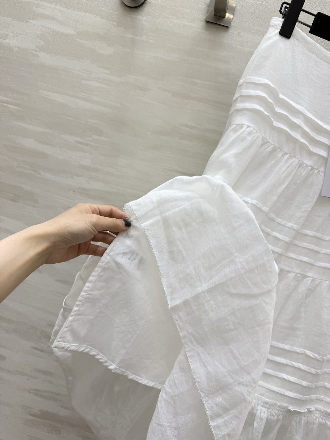Celin♡²⁶白色分层亚麻半裙|温柔氛围感单品 通透亚麻面料 轻盈透气 自带柔和肌理感 多层风琴压褶拼接 蛋糕式分层裙 Celin♡²⁶白色分层亚麻半裙|温柔氛围感单品 通透亚麻面料 轻盈透气 自带柔和肌理感 多层风琴压褶拼接 蛋糕式分层裙