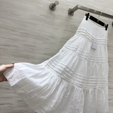 Celin♡²⁶白色分层亚麻半裙|温柔氛围感单品 通透亚麻面料 轻盈透气 自带柔和肌理感 多层风琴压褶拼接 蛋糕式分层裙 Celin♡²⁶白色分层亚麻半裙|温柔氛围感单品 通透亚麻面料 轻盈透气 自带柔和肌理感 多层风琴压褶拼接 蛋糕式分层裙