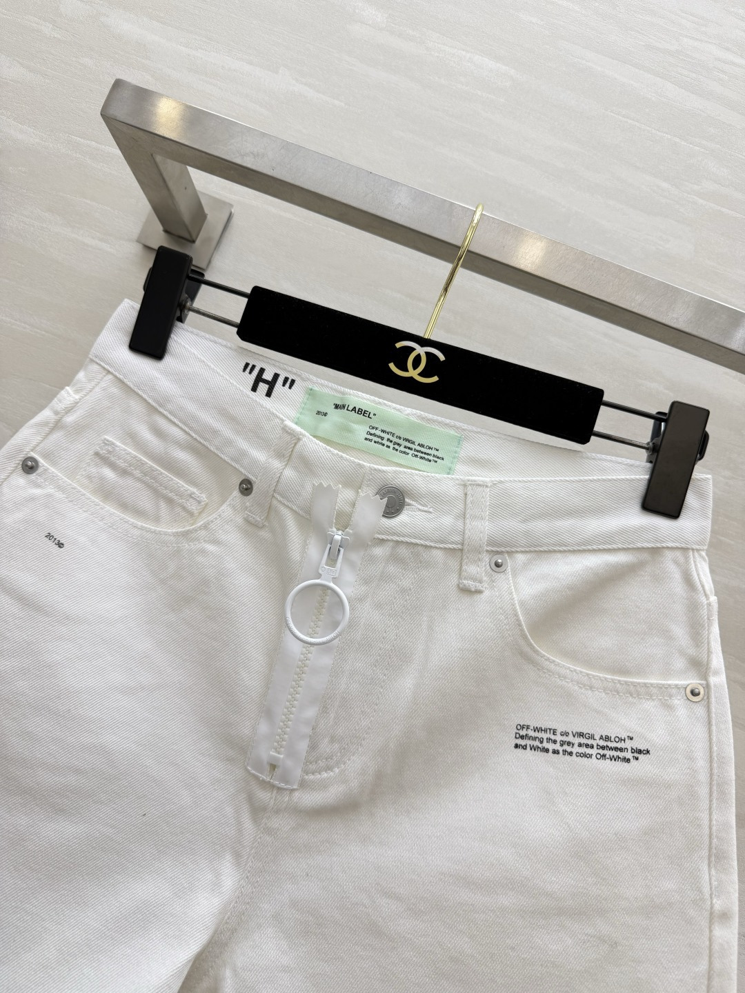 Off-White²⁶不收边牛仔短裤 高品质定制 现货首发size：S/M/L/XL（M码腰围：72，裤长：33）