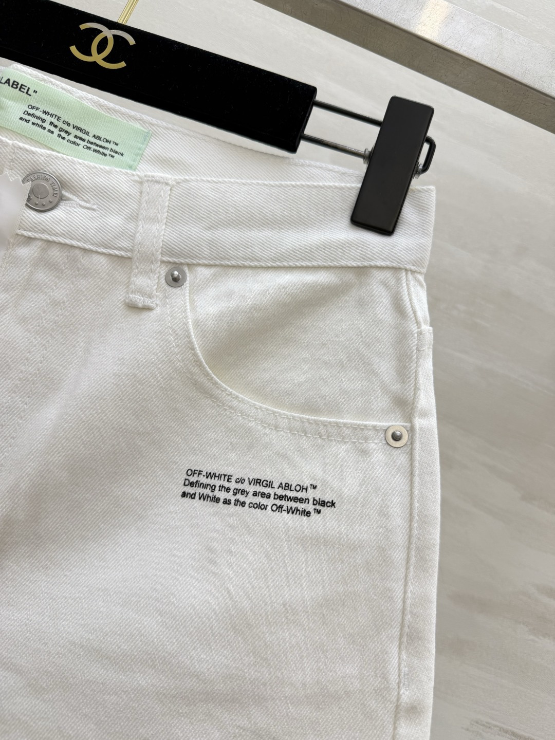 Off-White²⁶不收边牛仔短裤 高品质定制 现货首发size：S/M/L/XL（M码腰围：72，裤长：33）