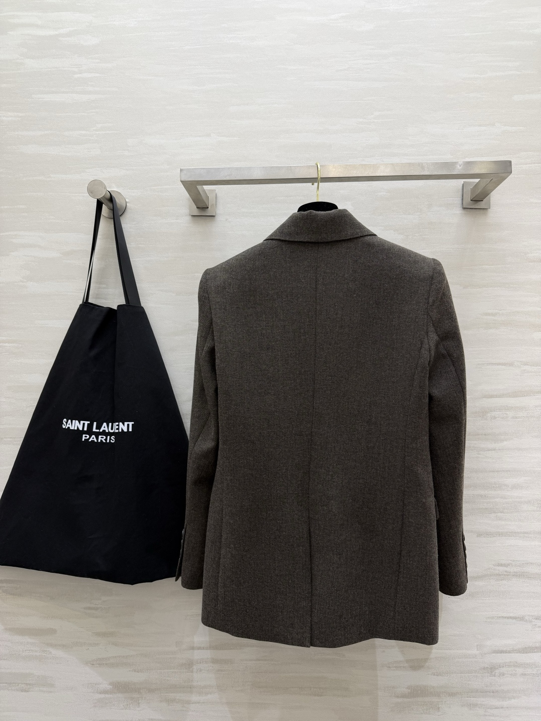 Saint laurent ysl~新款西装外套 羊毛混纺人字纹面料 立体剪裁版型 高品质定制 现货首发Size：S/M
