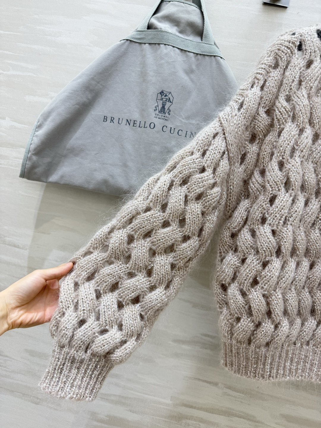 Brunello Cucinell♡²⁶马海毛绞花套头毛衣 高品质定制 现货首发size：S/M/L