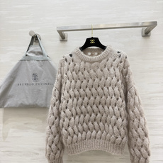 Brunello Cucinell♡²⁶马海毛绞花套头毛衣 高品质定制 现货首发size:S/M/L Brunello Cucinell♡²⁶马海毛绞花套头毛衣 高品质定制 现货首发size:S/M/L