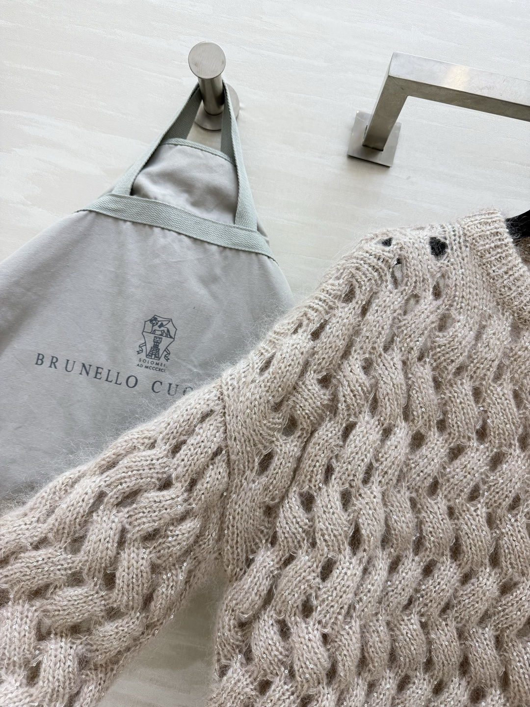 Brunello Cucinell♡²⁶马海毛绞花套头毛衣 高品质定制 现货首发size：S/M/L