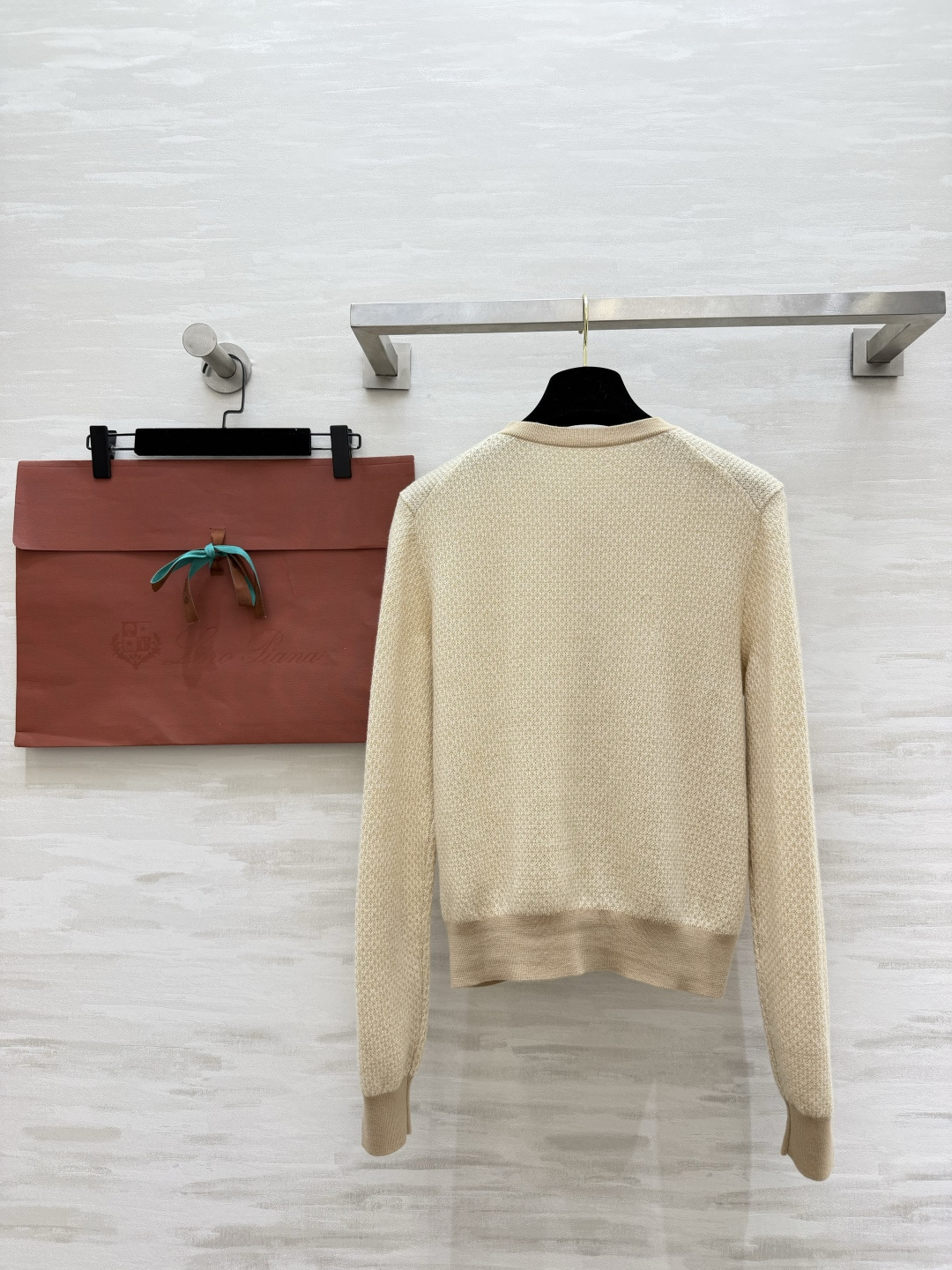 Loro Pian♡²⁶FW 罗纹长袖开衫羊绒衫 高品质定制 现货首发size：S/M/L（）