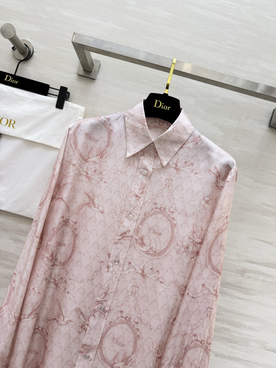 Di0♡²⁶FW限定系列 真丝斜纹长袖衬衣 100%桑蚕丝 高品质定制 现货首发size：36/38/40（）