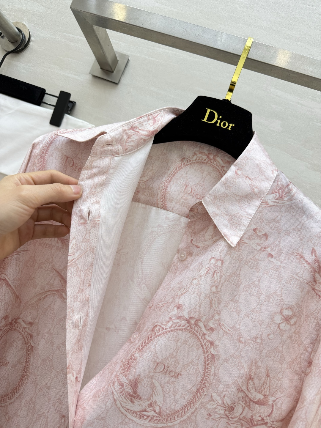 Di0♡²⁶FW限定系列 真丝斜纹长袖衬衣 100%桑蚕丝 高品质定制 现货首发size：36/38/40（）