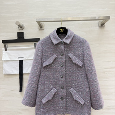 Chane♡²⁶P 薰衣草紫粗花呢外套 100%桑蚕丝里布 高品质定制 现货首发size:36/38/40() Chane♡²⁶P 薰衣草紫粗花呢外套 100%桑蚕丝里布 高品质定制 现货首发size:36/38/40()