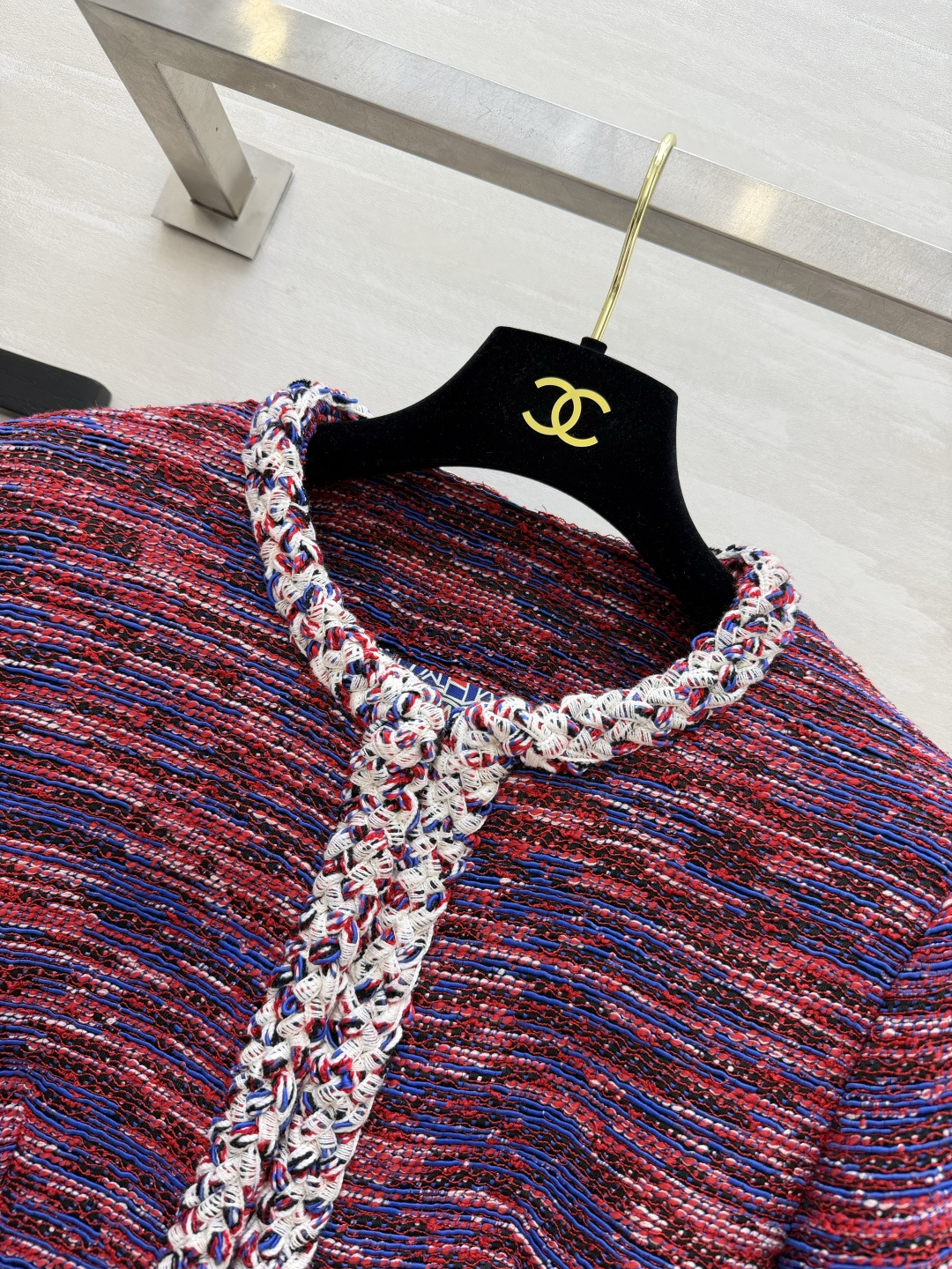 CCChan♡²⁶A 两粒扣粗花呢外套 100%桑蚕丝内衬 高品质定制 现货首发size：36/38/40（）
