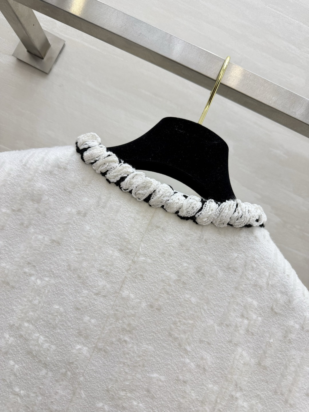 Chacha♡²⁶羊毛斜纹软呢拼色马甲 100%桑蚕丝内衬 高品质定制 现货首发size：36/38/40（）