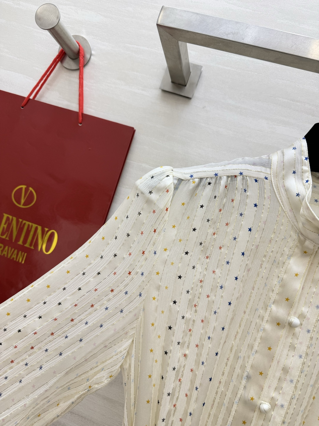 Valenti♡²⁶满天星腰带真丝衬衫 100%桑蚕丝 高品质size：S/M/L（）