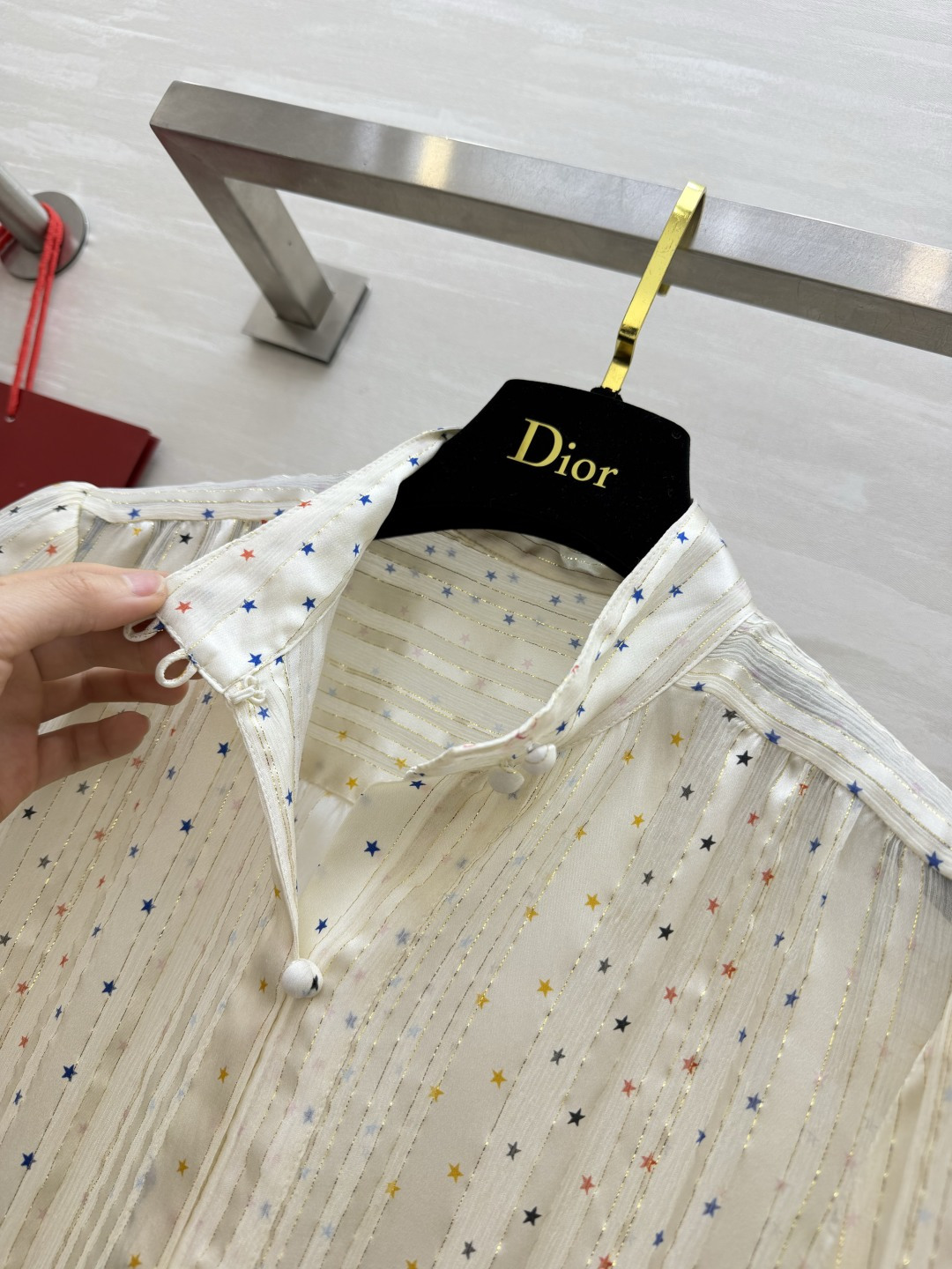 Valenti♡²⁶满天星腰带真丝衬衫 100%桑蚕丝 高品质size：S/M/L（）