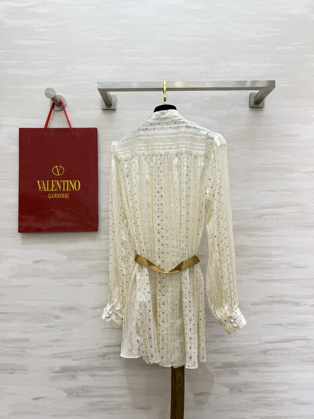 Valenti♡²⁶满天星腰带真丝衬衫 100%桑蚕丝 高品质size：S/M/L（）