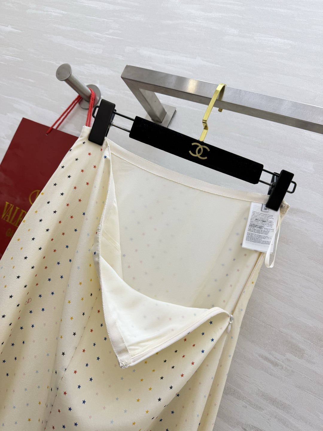 Valenti♡²⁶满天星腰带真丝长半裙 100%桑蚕丝 高品质size：S/M/L（）