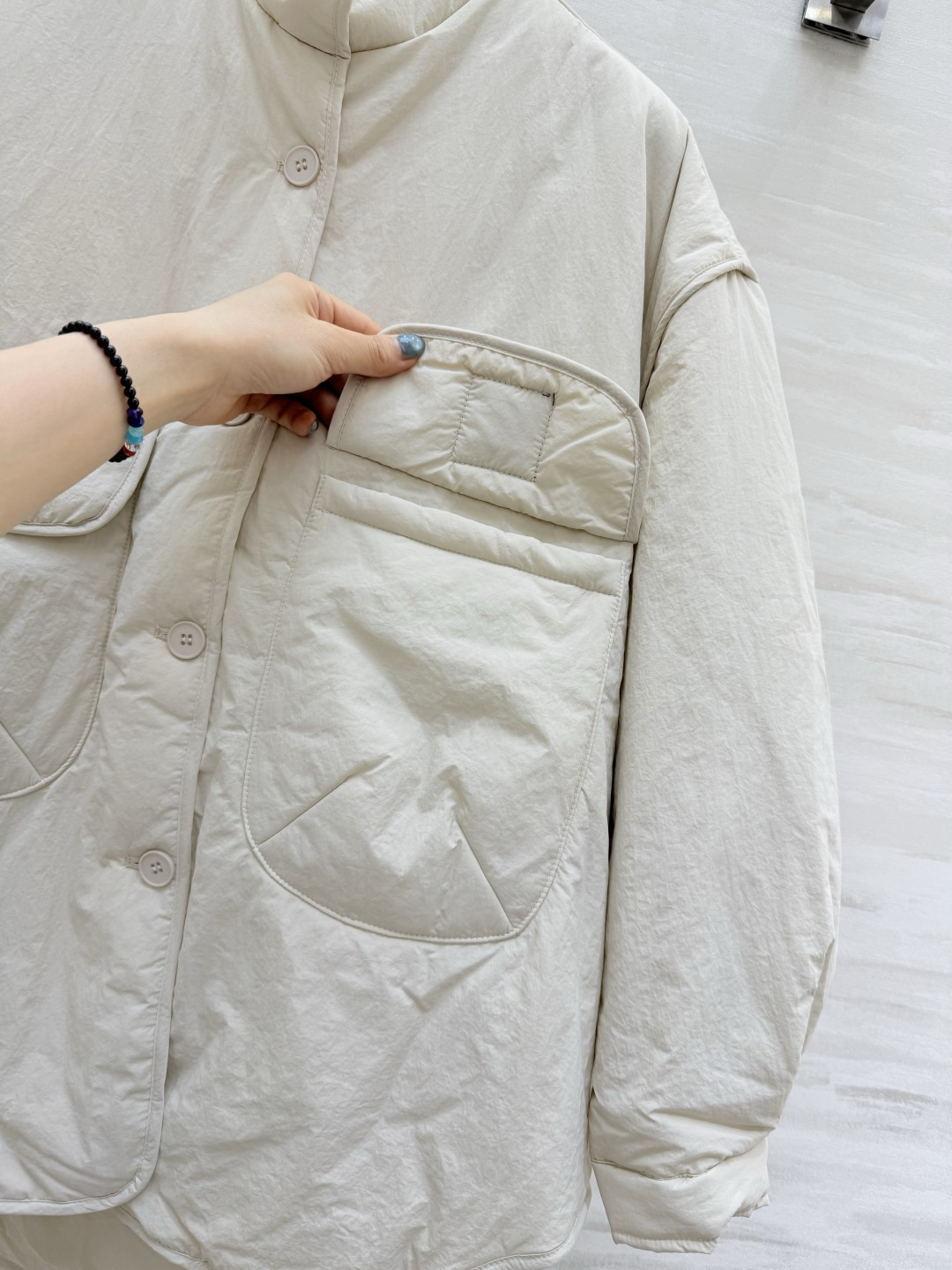 #Chane♡²⁶中古系列 立领夹克式羽绒棉服 高品质 现货首发size：36/38/40（36码肩宽：55，胸围：13