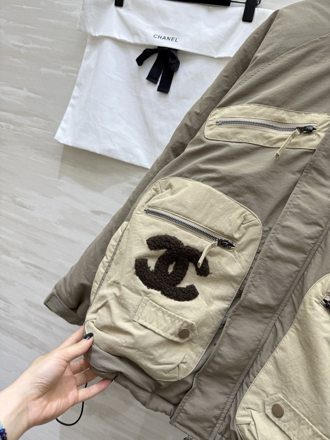 #Chacha秋冬新款 中古系列 连帽设计感羽绒棉服外套 高品质定制 现货首发size：36/38/40（38码胸围：1