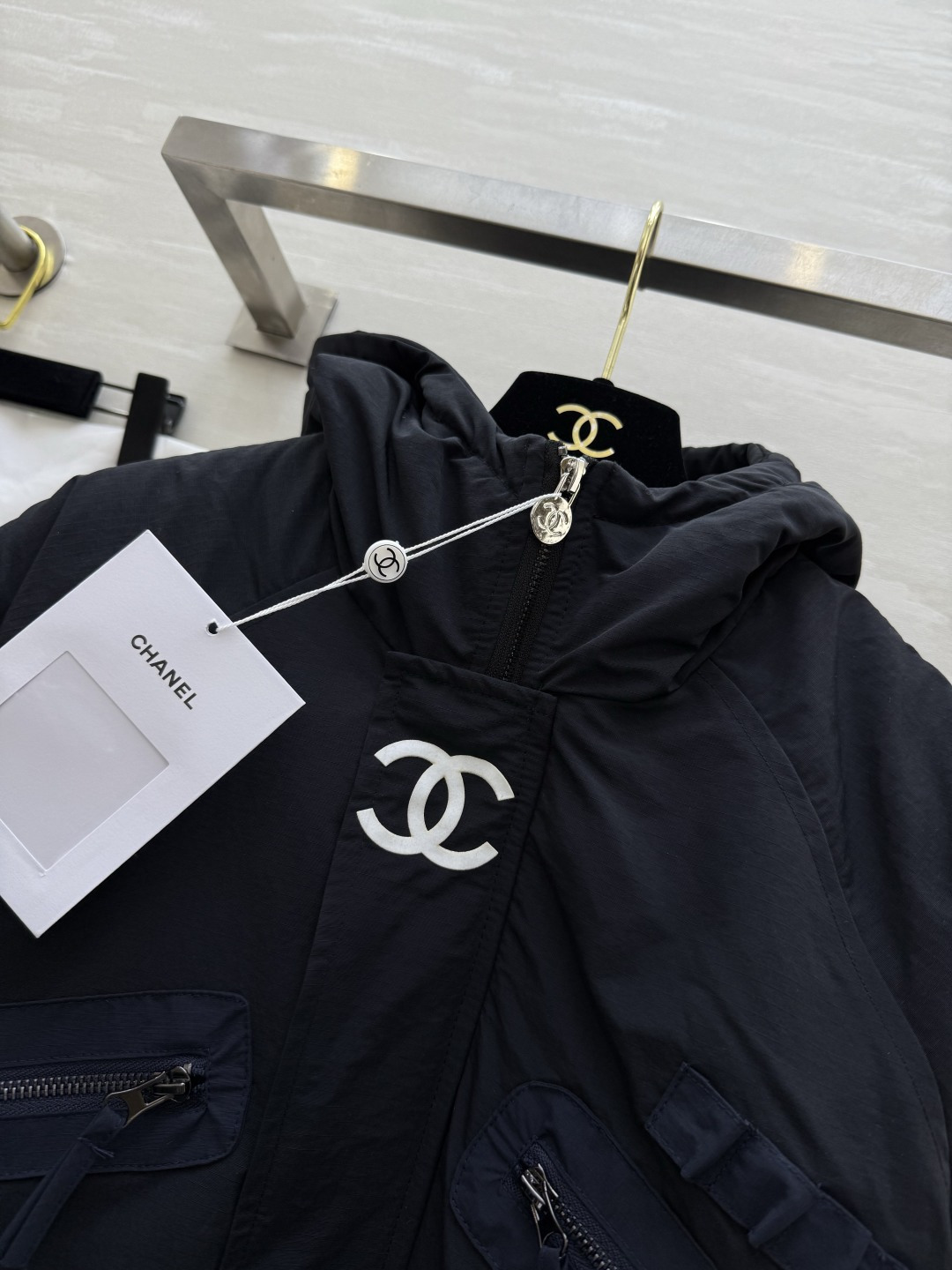#Chacha秋冬新款 中古系列 连帽设计感羽绒棉服外套 高品质定制 现货首发size：36/38/40（38码胸围：1