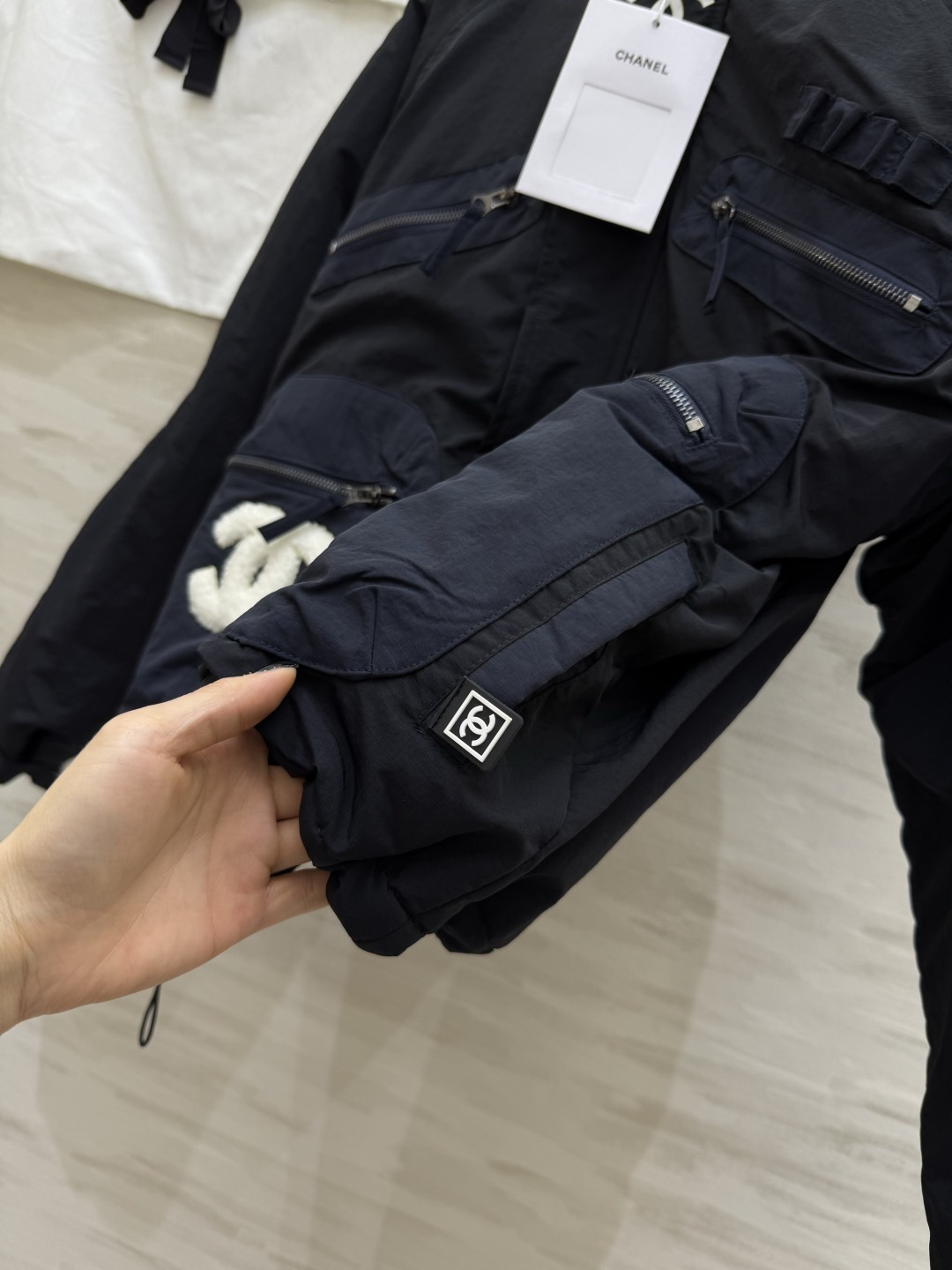 #Chacha秋冬新款 中古系列 连帽设计感羽绒棉服外套 高品质定制 现货首发size：36/38/40（38码胸围：1