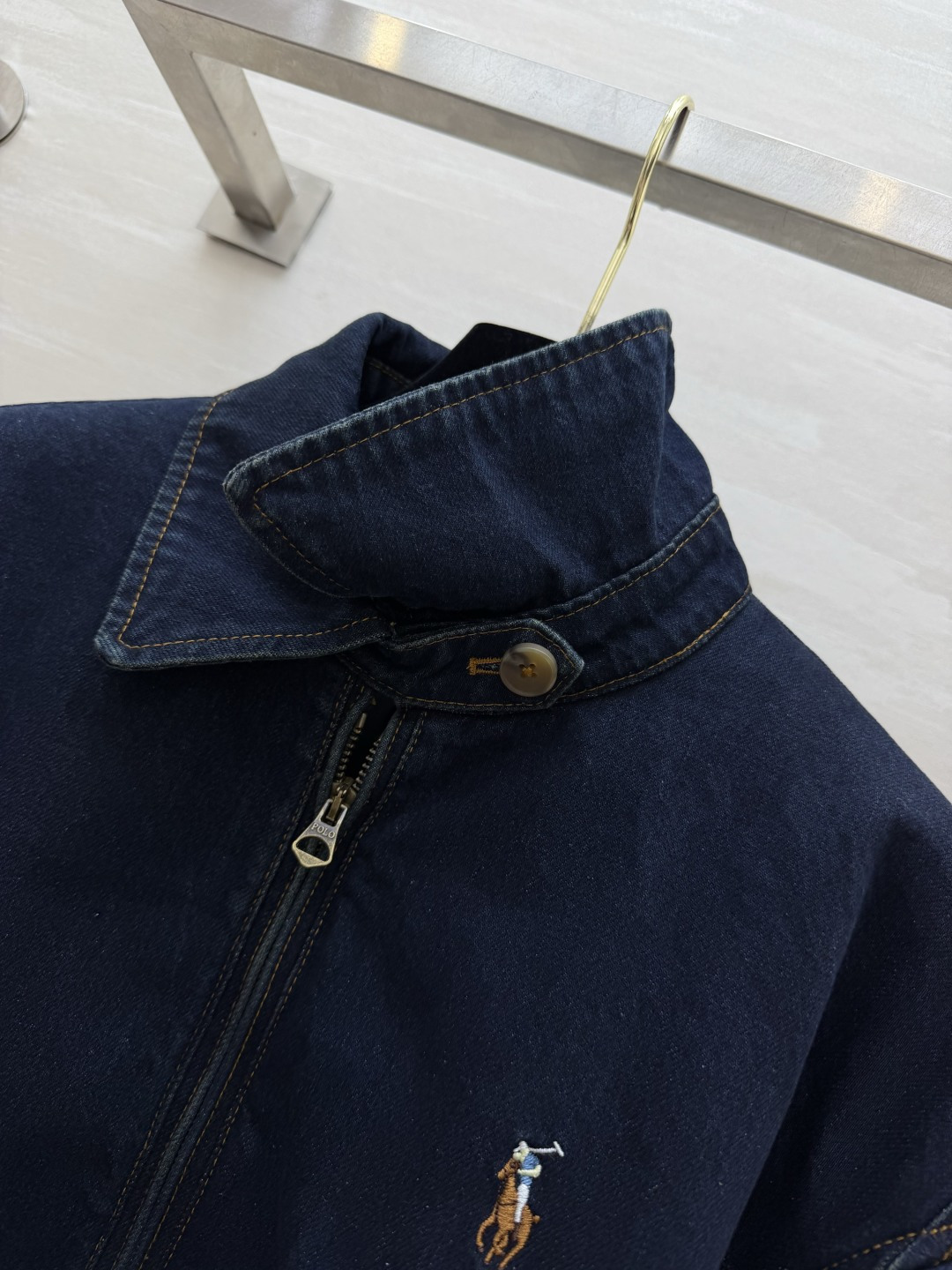 Polo²⁶美式复古牛仔夹棉外套 水洗深蓝，内里夹棉 简约小马刺绣 松弛随性，初冬刚需夹克 size：S/M/L（s码肩