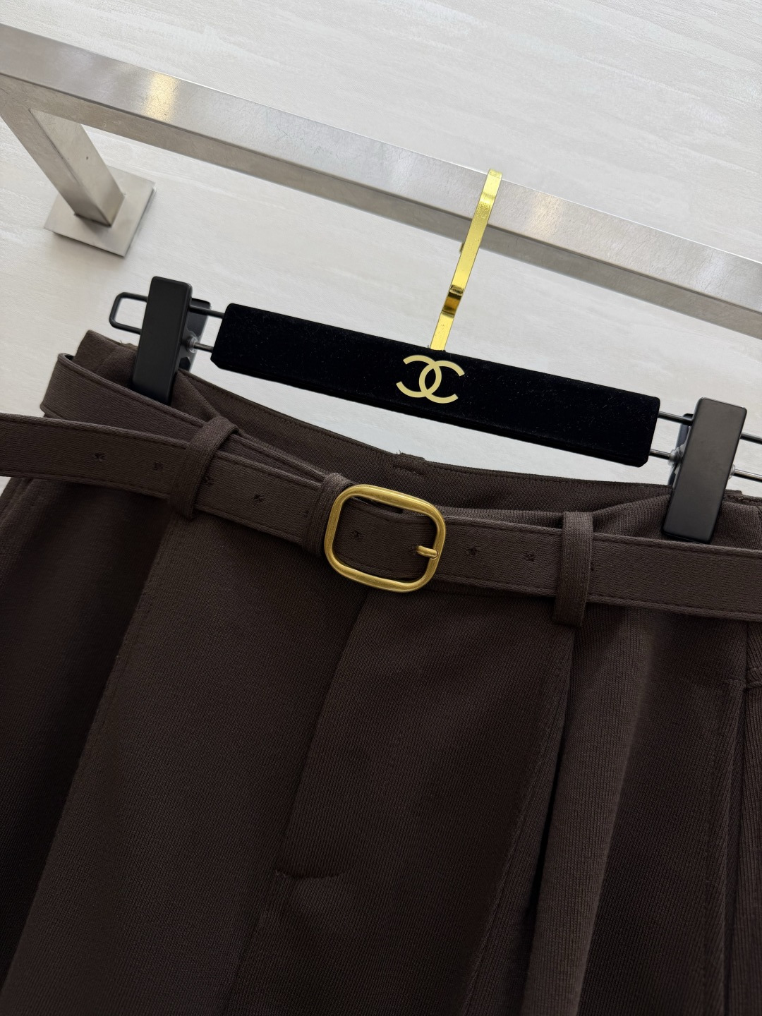 ysl²⁶垂感羊毛针织阔腿裤 金扣腰带｜软糯亲肤 慵懒松弛感，显瘦百搭 size：S/M/L/XL（M码腰围：72，裤长