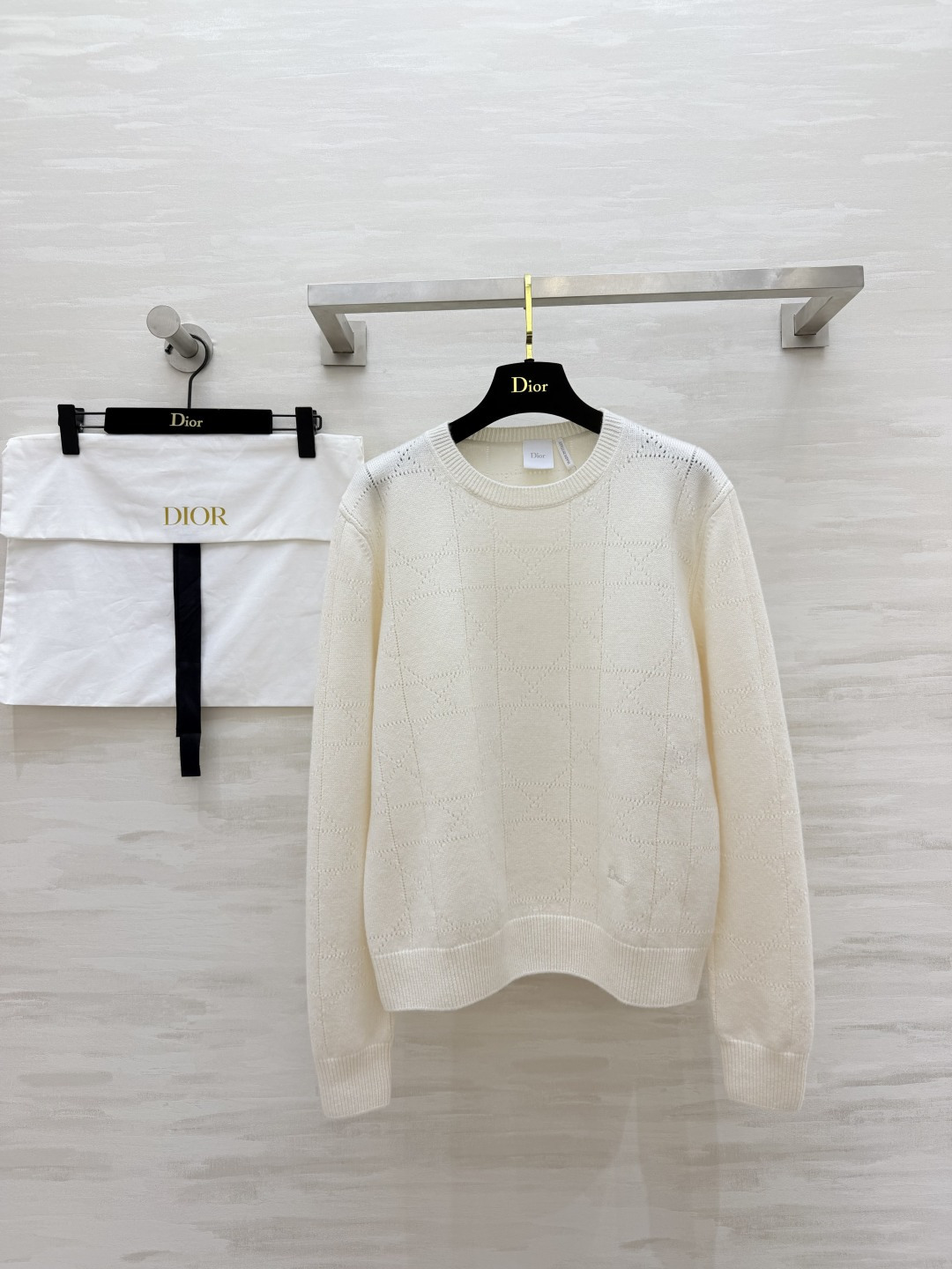 CD♡²⁶菱格镂空长袖毛衣 size：S/M/L（）
