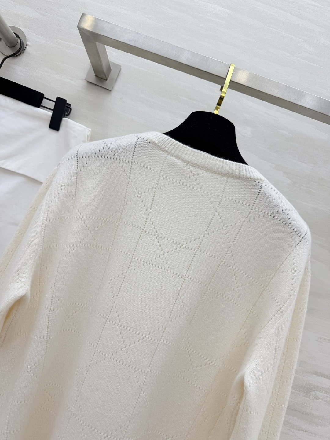 CD♡²⁶菱格镂空长袖毛衣 size：S/M/L（）