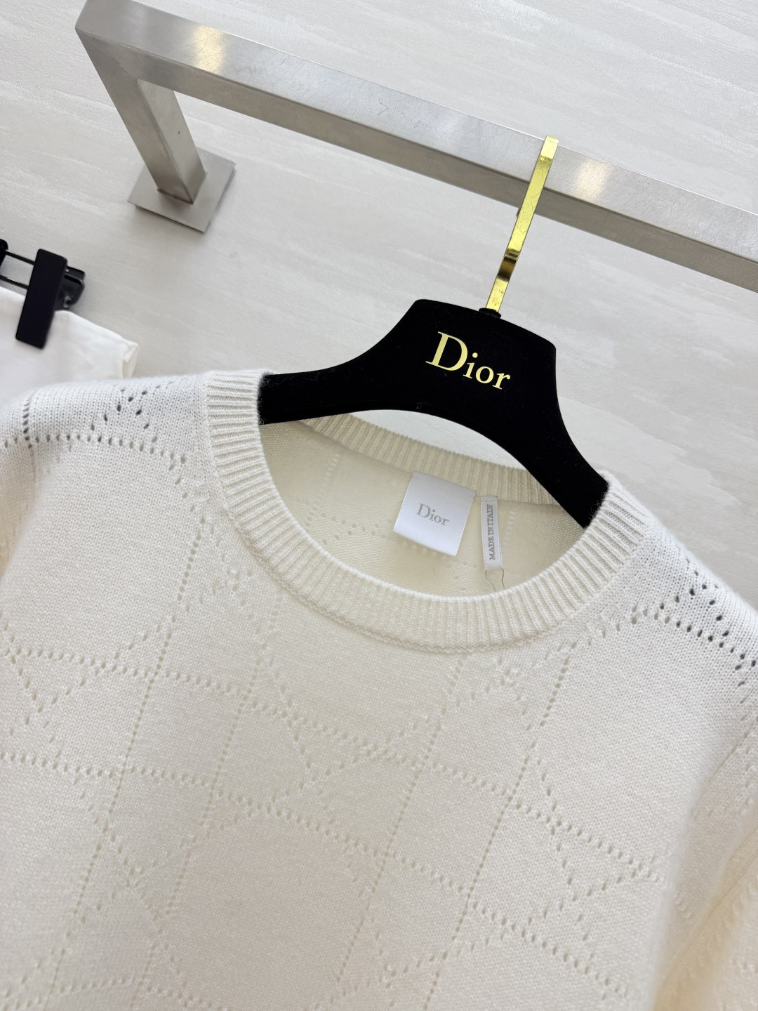 CD♡²⁶菱格镂空长袖毛衣 size：S/M/L（）