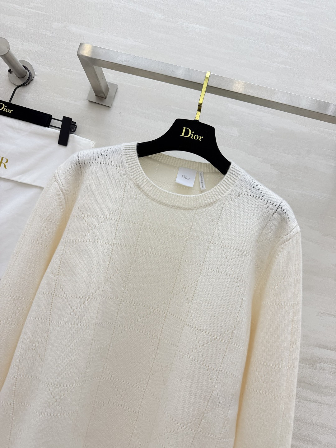 CD♡²⁶菱格镂空长袖毛衣 size：S/M/L（）