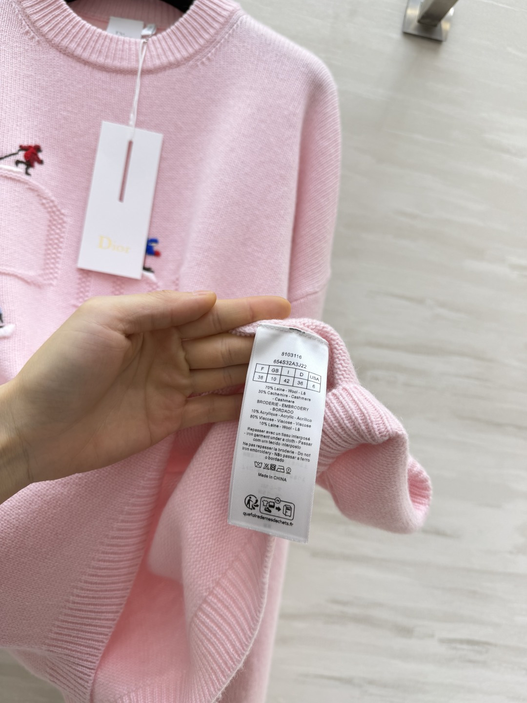 CD♡²⁶FW 阿尔卑斯限定 徽标图案羊绒衫 size：S/M/L（）