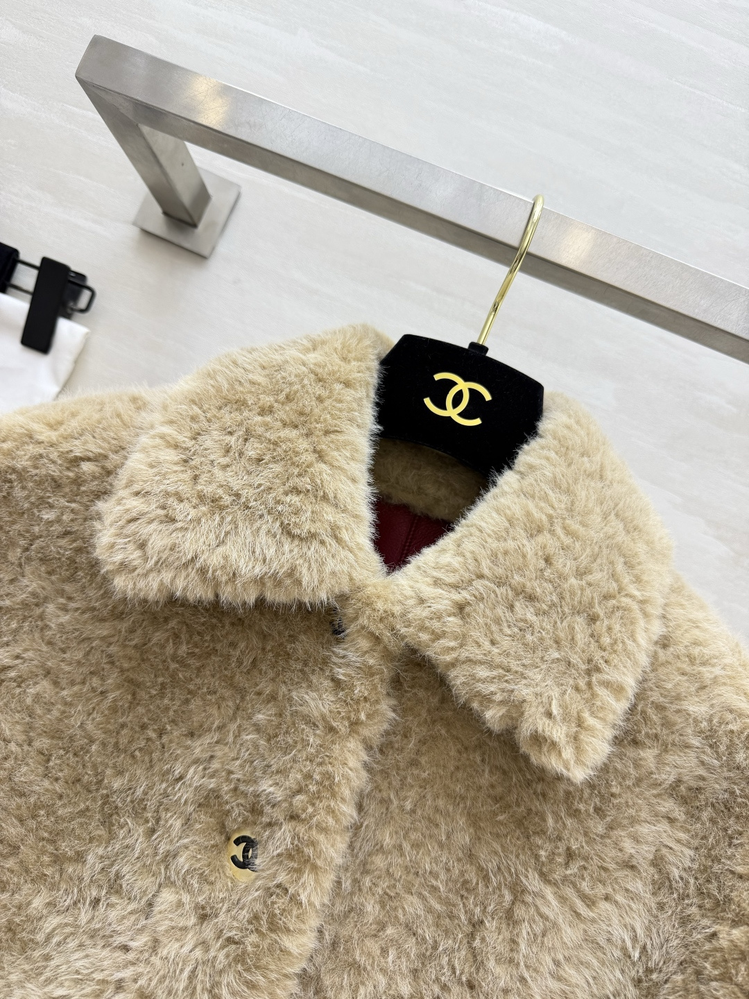 CC²⁶B 泰迪绒翻领长袖外套 size：36/38/40（）