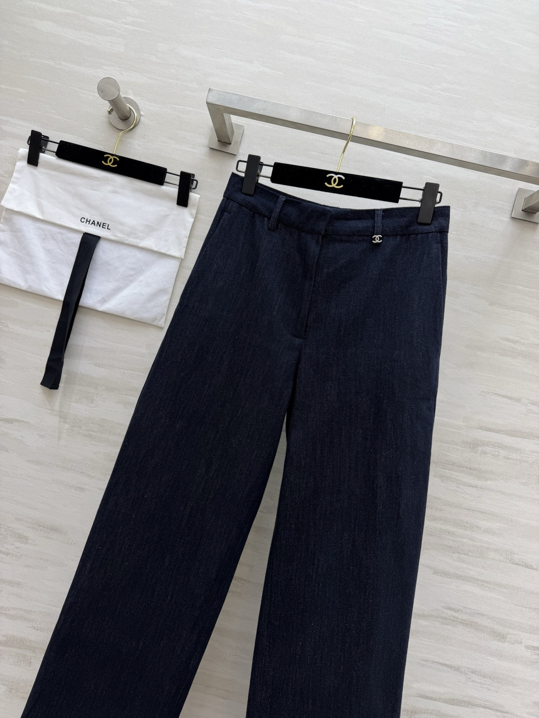 CC²⁶k 深色牛仔阔腿裤 size：36/38/40（）