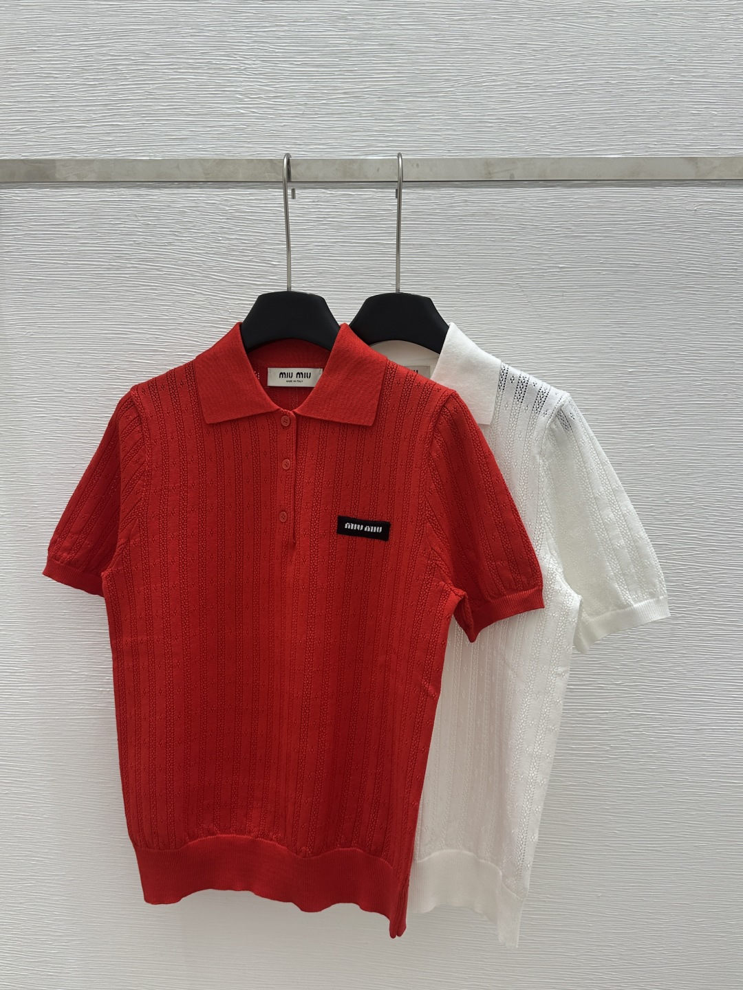 NO:321601,M Home Early Spring New Style Solid Color Round Neck Hollow Knitted Short Sleeve Color Red White Size 36.38.40, T-shirt,alexander wang19860909M家  早春新款 纯色圆领镂空针织短袖 颜色红色 白色 尺码36.38.40,,T-shirt,alexander wang,Women's clothing