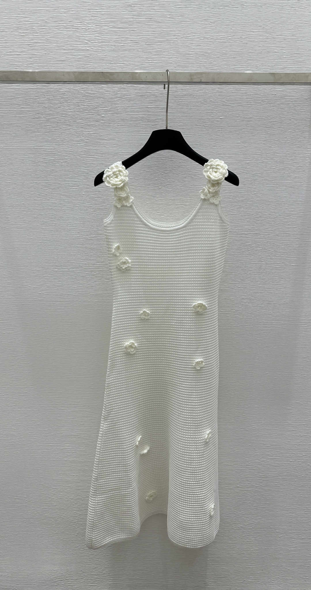 NO:324400,CH Home Early Spring New Style Round Neck Shoulder Floral Knitted Dress Color White Size 36.38.40, Skirts, Alexander Wang19860909CH家  早春新款 圆领肩花针织连衣裙 颜色白色 尺码36.38.40,,skirts,alexander wang,Women's clothing